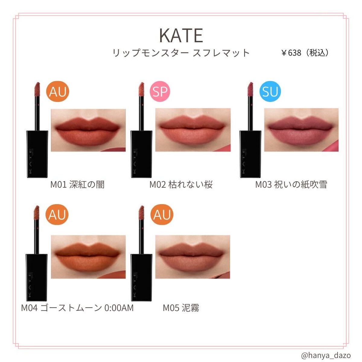 リップモンスター スフレマット/KATE/口紅を使ったクチコミ(1枚目)