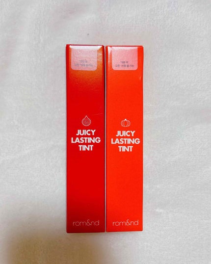 ジューシーラスティングティント/rom&nd/リップティントを使ったクチコミ(1枚目)