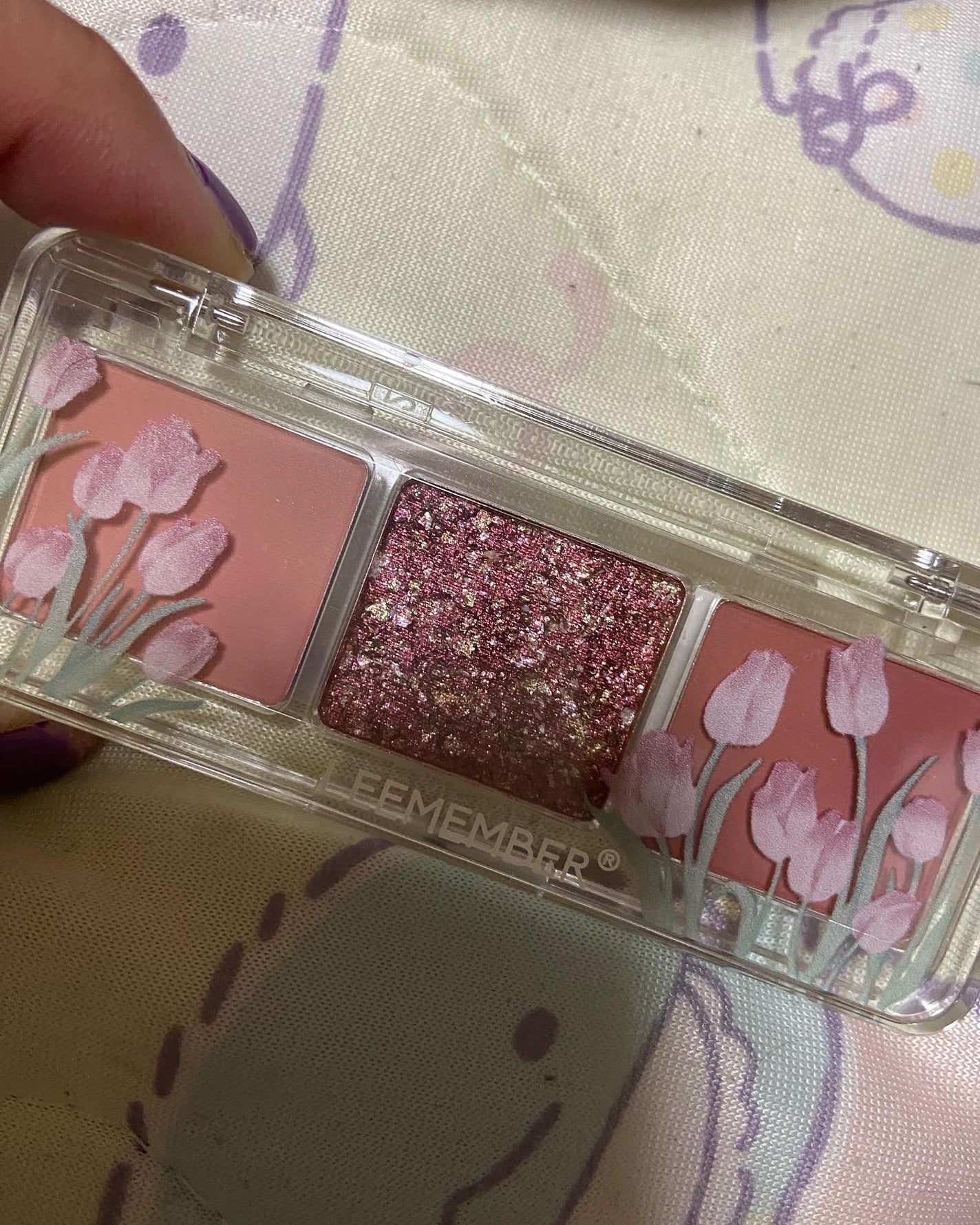 3色フローラアイパレット/LEEMEMBER/アイシャドウパレットを使ったクチコミ(2枚目)