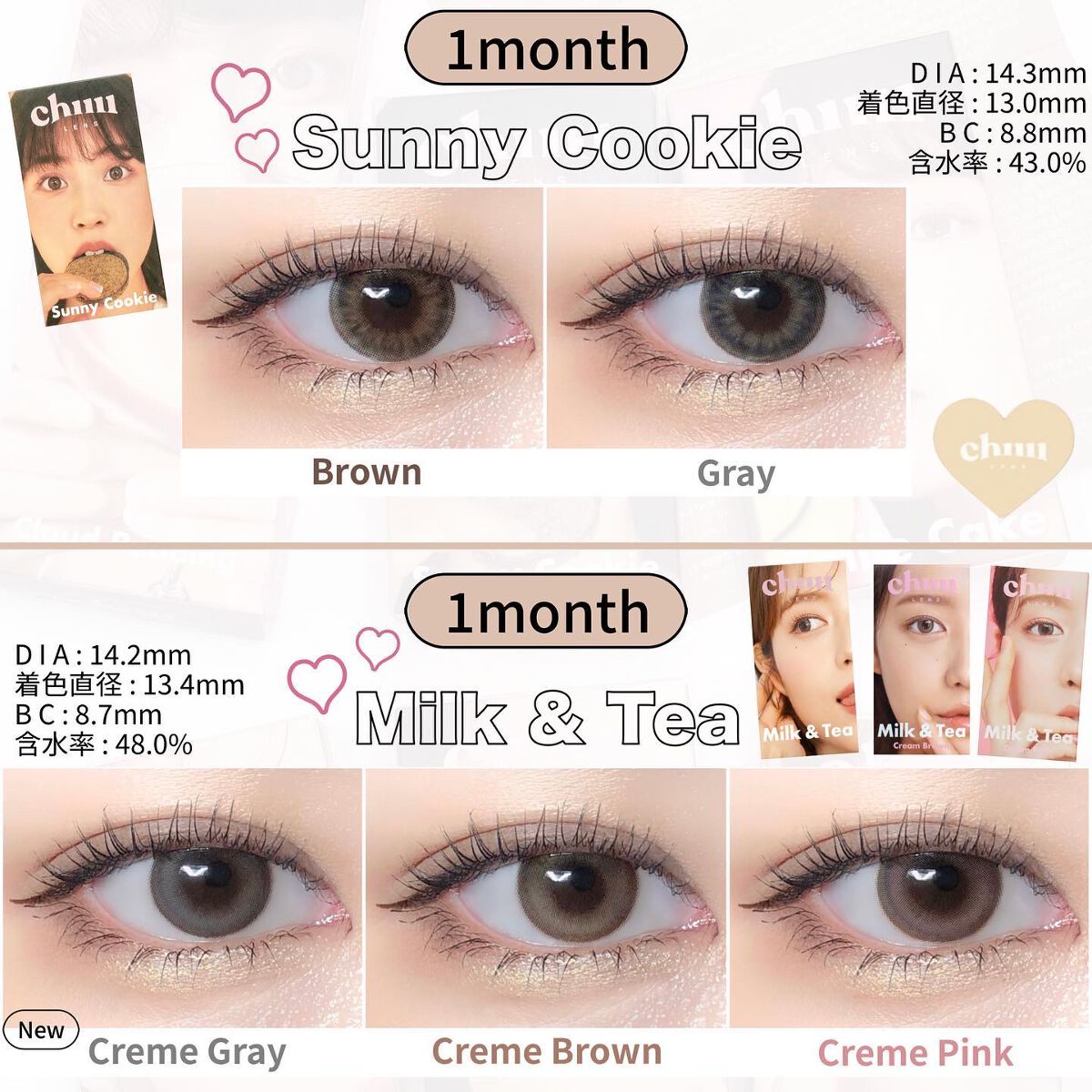 Sunny Cookie/chuu LENS/カラーコンタクトレンズを使ったクチコミ（3枚目）