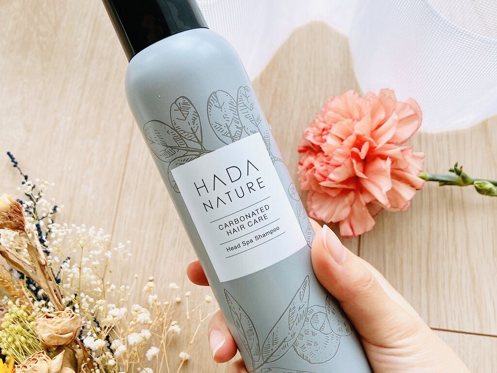 肌ナチュール 炭酸ヘッドスパシャンプー／トリートメントのクチコミ「HADA NATURE 炭酸ヘッドスパシャンプー✨

炭酸コスメブランド、HADA NATUR.....」（2枚目）
