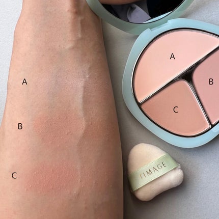 TIMAGE 3色チークパレット/TIMAGE/パウダーチークを使ったクチコミ(5枚目)