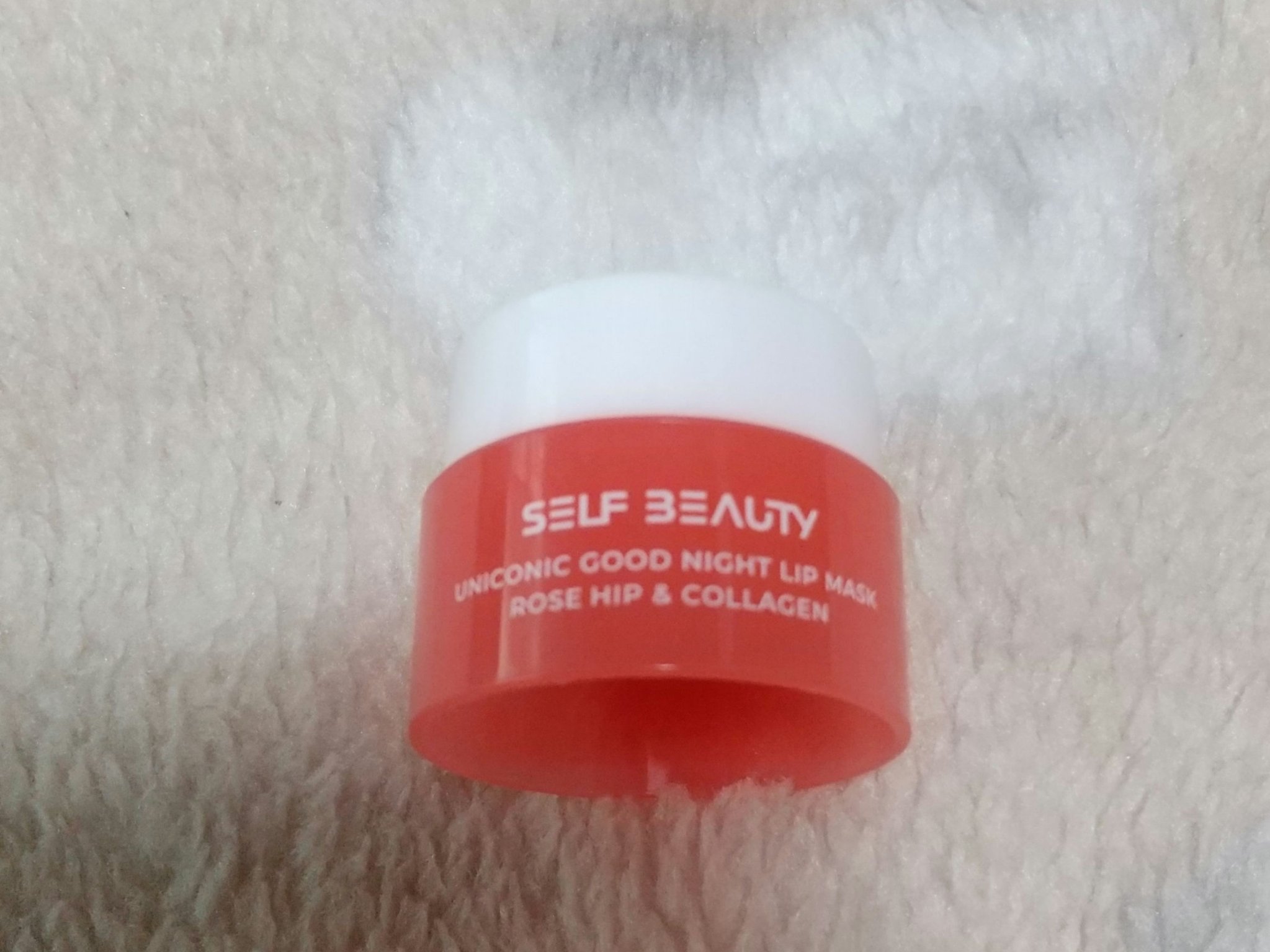 ユニコーングッドナイトリップマスク ローズヒップ&コラーゲン/SELF BEAUTY/リップマスクを使ったクチコミ（1枚目）