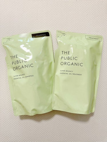 スーパーバウンシー DM シャンプー／DM ヘア トリートメント トリートメント詰替 400ml/THE PUBLIC ORGANIC/シャンプー・コンディショナーを使ったクチコミ（1枚目）