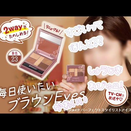 パーフェクトスタイリストアイズ/キャンメイク/アイシャドウパレットを使ったクチコミ(1枚目)