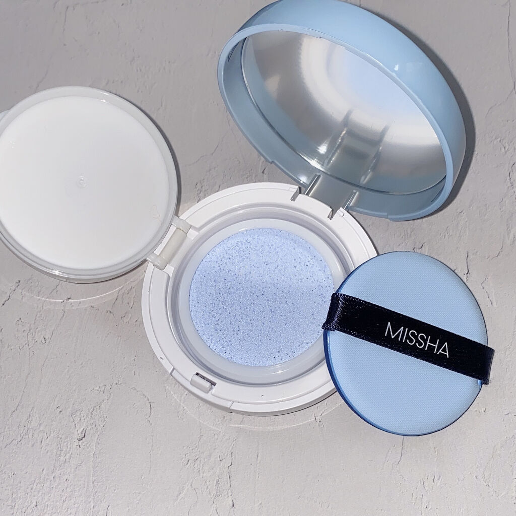 M クッションベース（ブルー）/MISSHA/化粧下地を使ったクチコミ（2枚目）