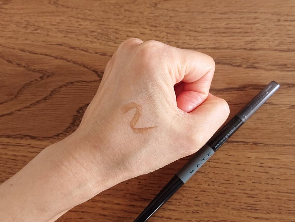 2カラーグラデーションブロウペンシル/KATE/アイブロウペンシルを使ったクチコミ(4枚目)