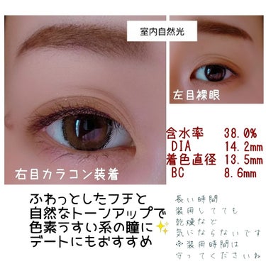 eye closet iDOL Series CANNA ROSE 1day ラベンダーグレー/EYE CLOSET/ワンデー（１DAY）カラコンを使ったクチコミ（2枚目）