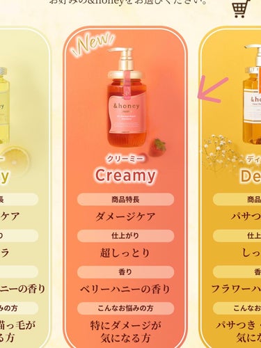 Creamy EXダメージリペアシャンプー1.0/ヘアトリートメント2.0/&honey/シャンプー・コンディショナーを使ったクチコミ（2枚目）