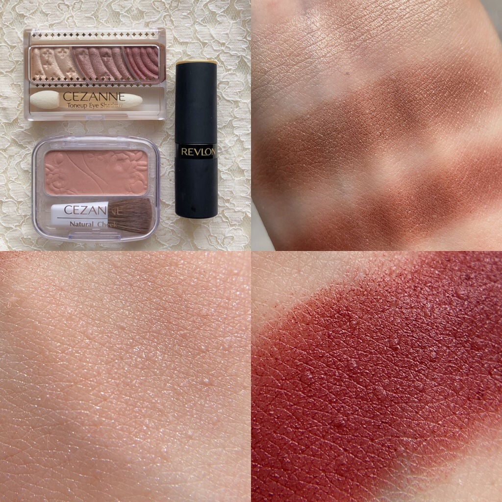 ナチュラル チークN/CEZANNE/パウダーチークを使ったクチコミ(7枚目)