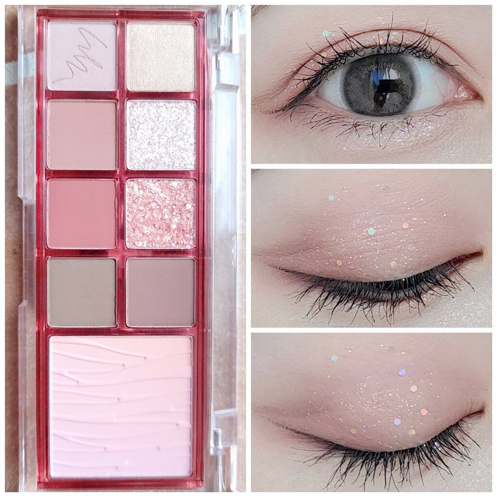 ミックスブラーリングアイパレット/wakemake/マルチパレットを使ったクチコミ(9枚目)