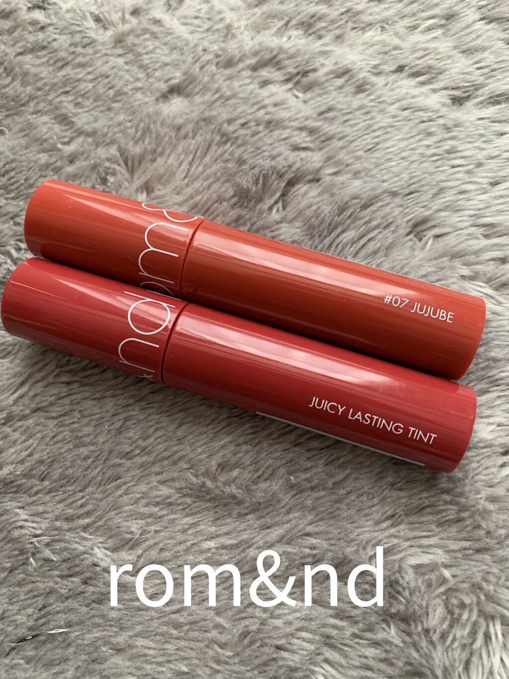 ジューシーラスティングティント/rom&nd/リップティントを使ったクチコミ（1枚目）