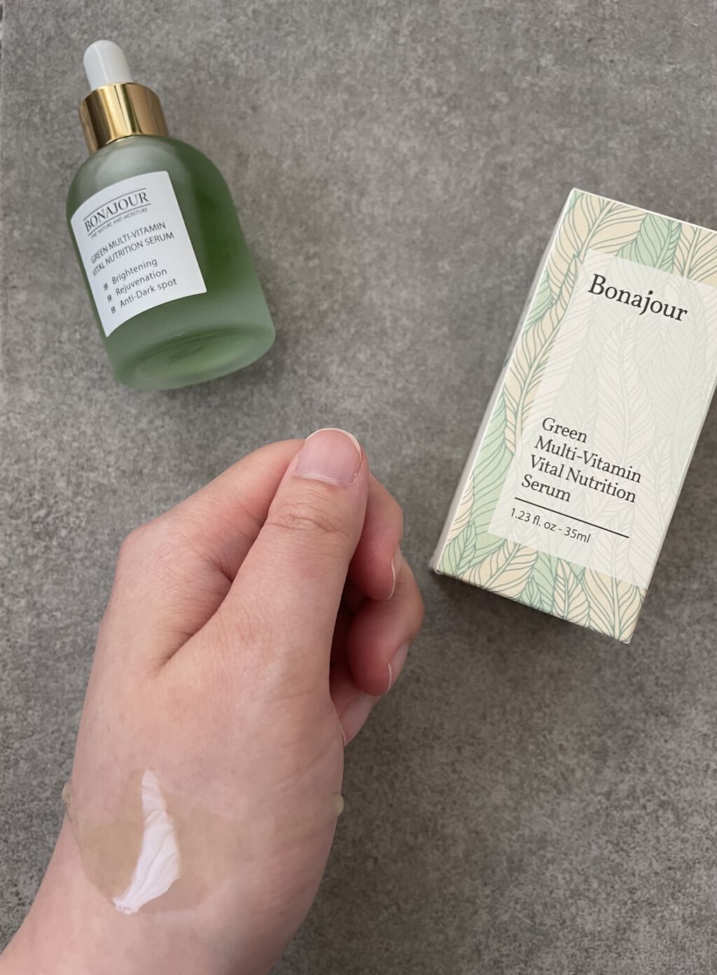 グリーンビタミンセラム/Bonajour/美容液を使ったクチコミ（3枚目）