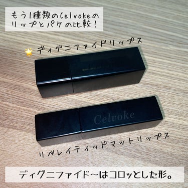 ディグニファイド リップス 09 テラコッタ/Celvoke/口紅を使ったクチコミ（3枚目）