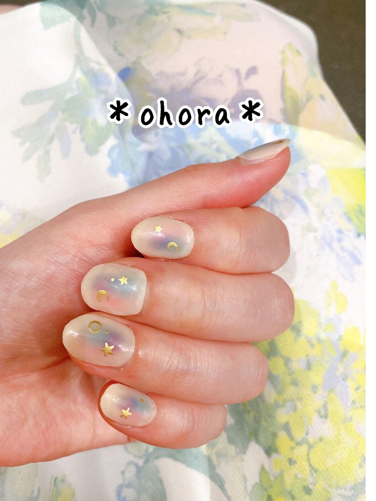 セミキュアジェルネイル(ハンド)/ohora/ネイルシールを使ったクチコミ(1枚目)