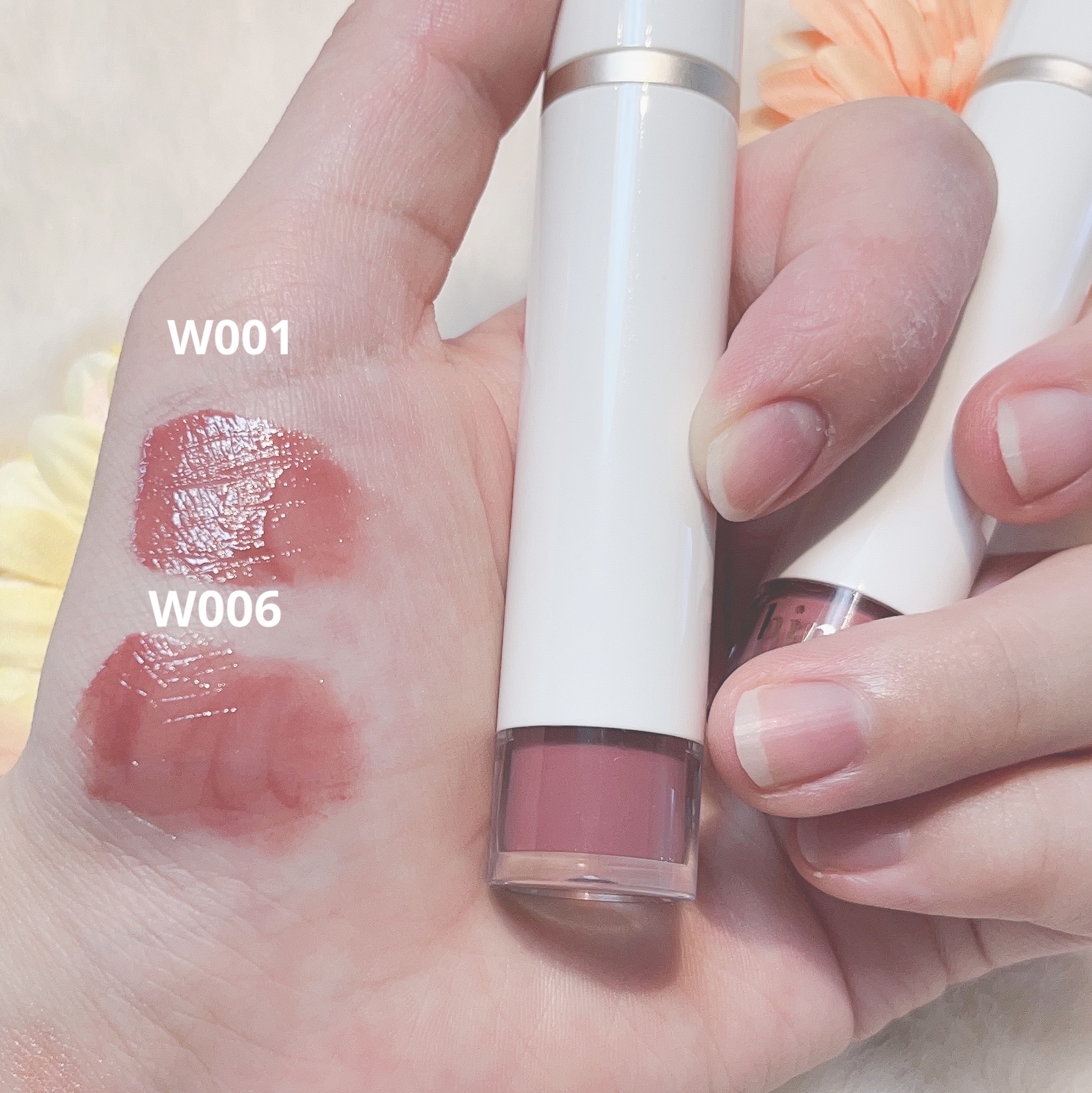 ムードインハンサーウォーターリキッドグロウ/hince/口紅を使ったクチコミ（3枚目）