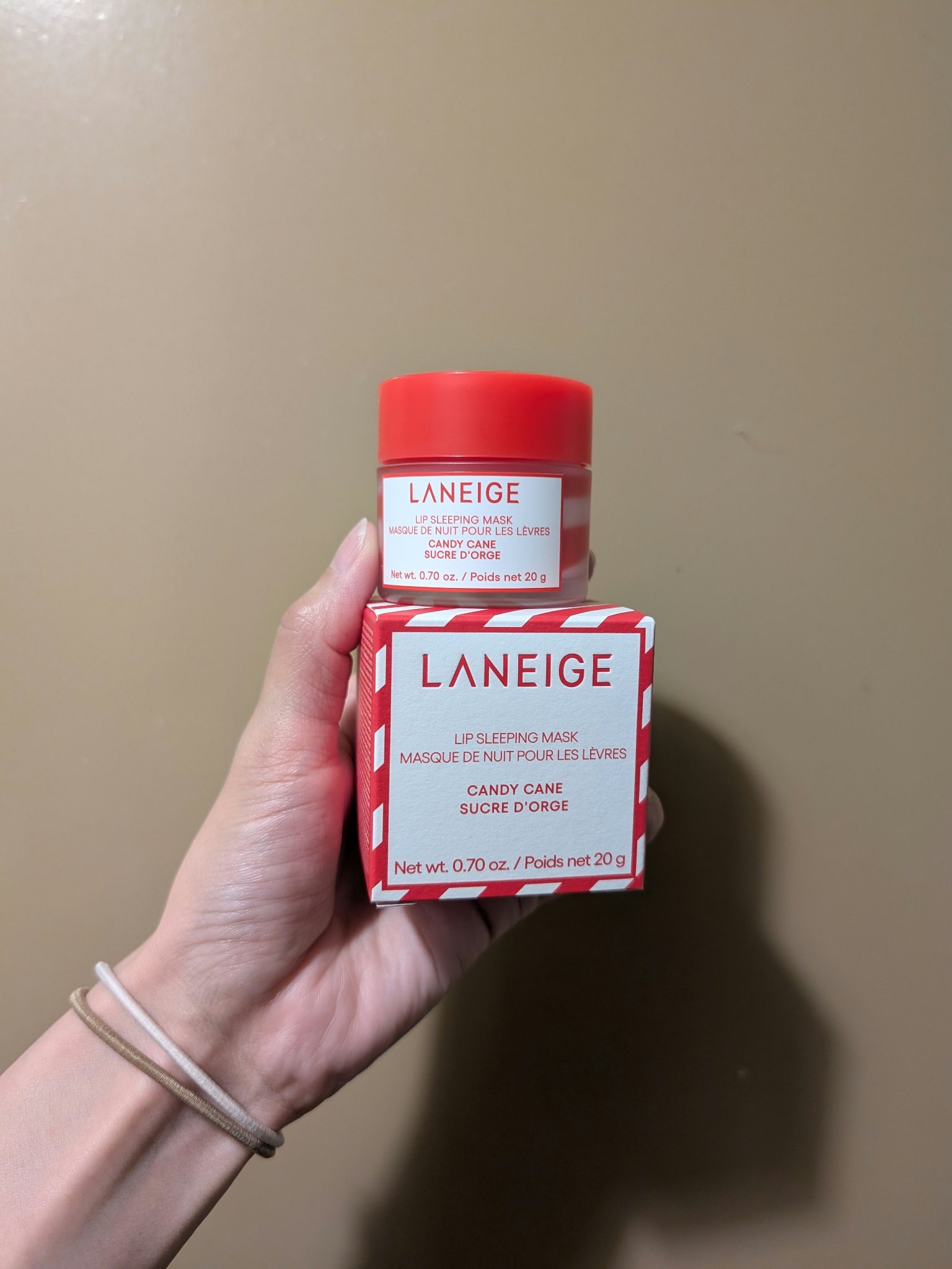 リップスリーピングマスク キャンディケイン/LANEIGE/リップマスクを使ったクチコミ（2枚目）