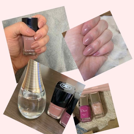 Dior ディオール ヴェルニ グロウ バイブスのクチコミ「
最近ネイル💅❤️❤️
1月発売のDiorとCHANELのネイル❤️
乾くのも早いし、ずっ.....」(1枚目)