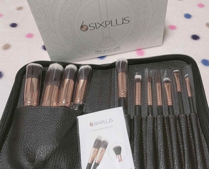 貴族のゴールド メイクブラシ11本セット 化粧ポーチ付き/SIXPLUS/メイクブラシを使ったクチコミ(1枚目)