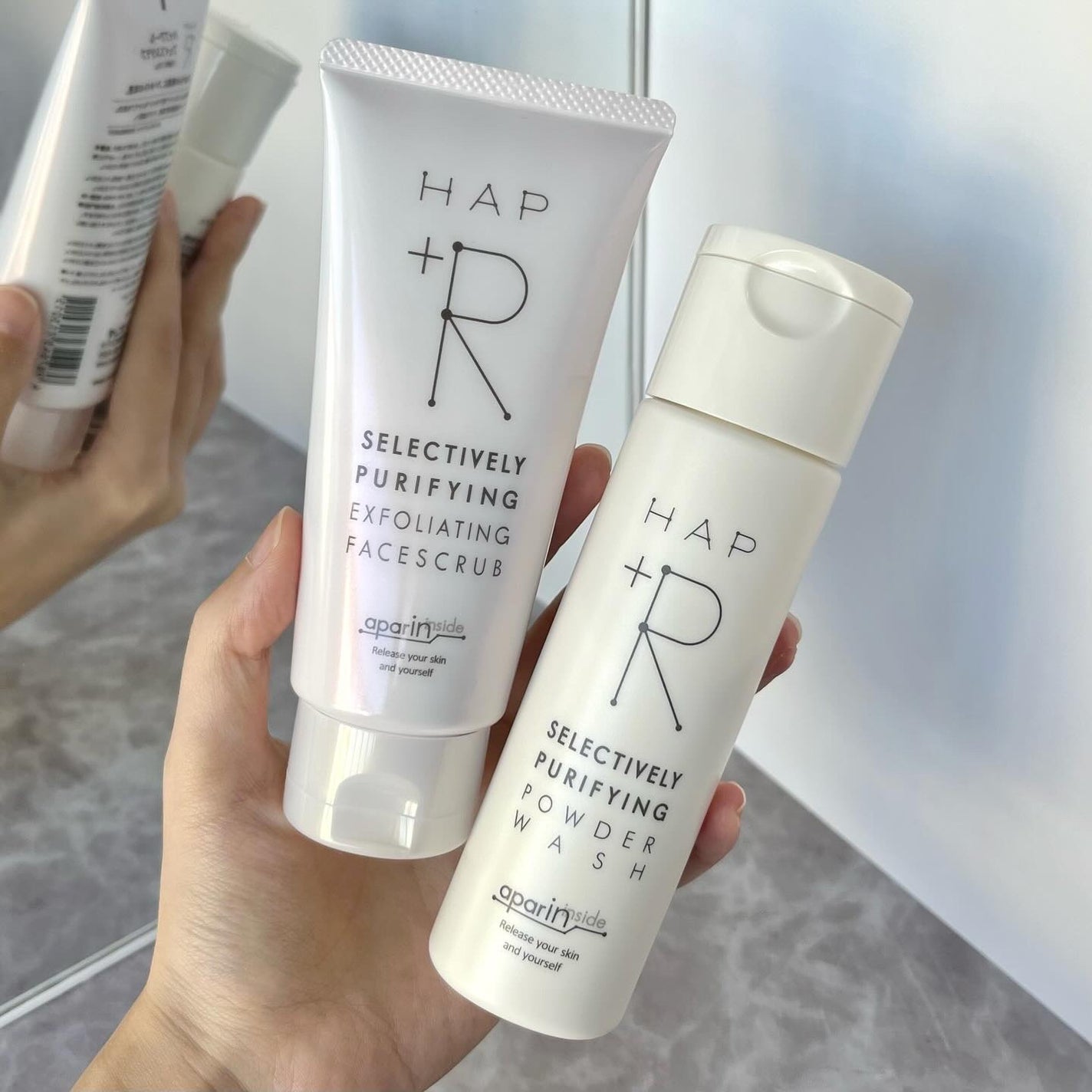 フェイススクラブ /HAP+R/スクラブ・ゴマージュを使ったクチコミ(1枚目)