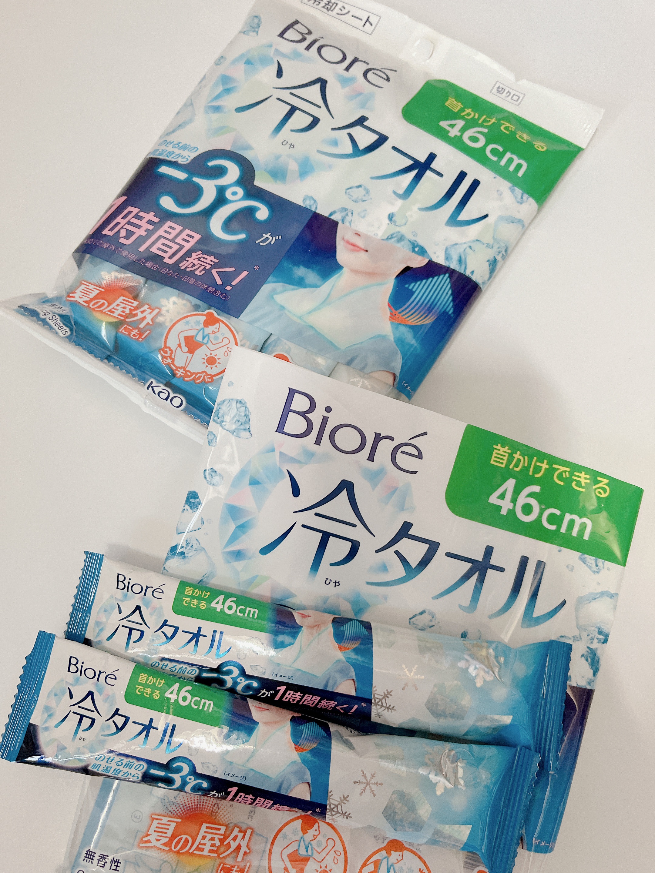 ビオレ
冷シート 冷タオル 無香性


個包装が嬉しい☺️
持ち歩いてます。


ライブに行く際に、首にかけてハンディファンを当ててるとかなり違いました！

おすすめです💓 #夏のお供紹介します 