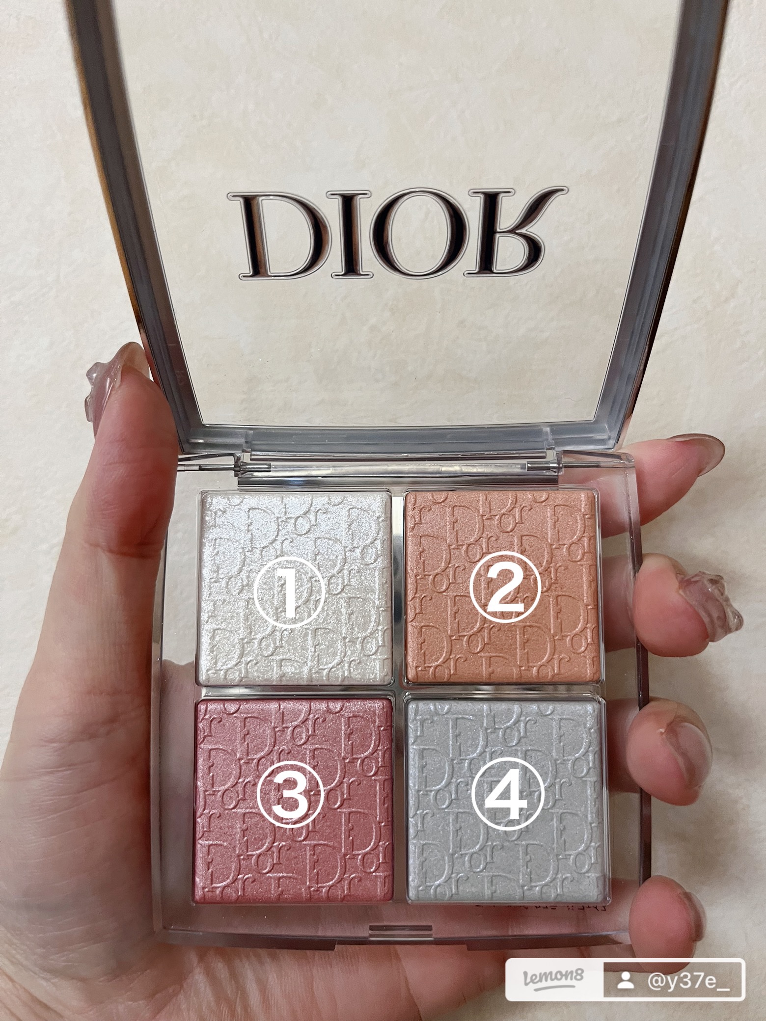 ディオール バックステージ フェイス グロウ パレット/Dior/ハイライトを使ったクチコミ（2枚目）