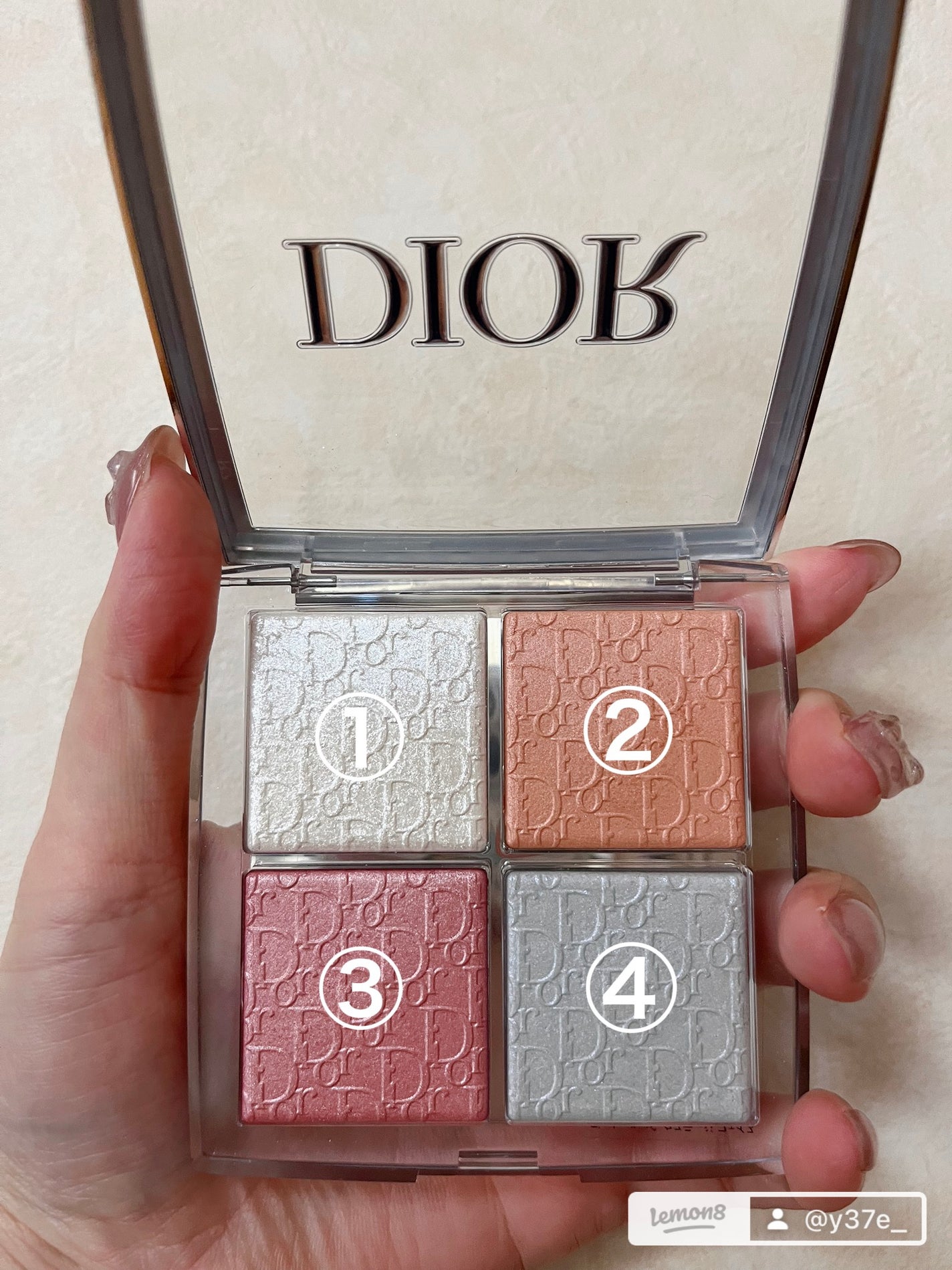 【旧】ディオール バックステージ フェイス グロウ パレット/Dior/ハイライトを使ったクチコミ(2枚目)