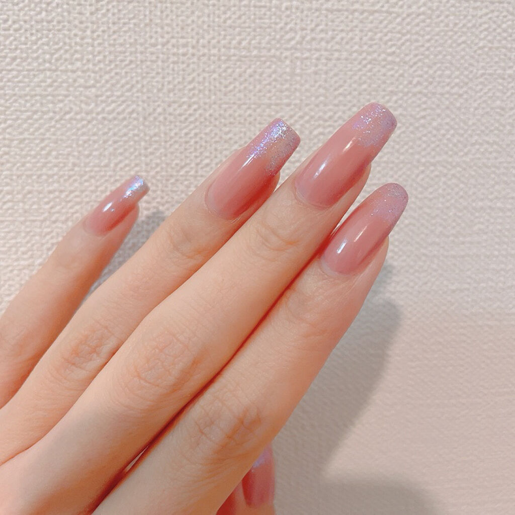 カラーベースコート ゼロ/uka/オールインワンネイルを使ったクチコミ（2枚目）