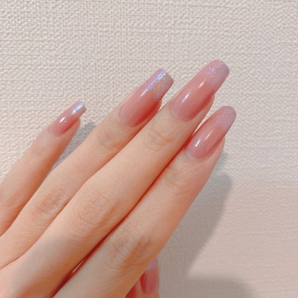 カラーベースコート ゼロ/uka/オールインワンネイルを使ったクチコミ(2枚目)