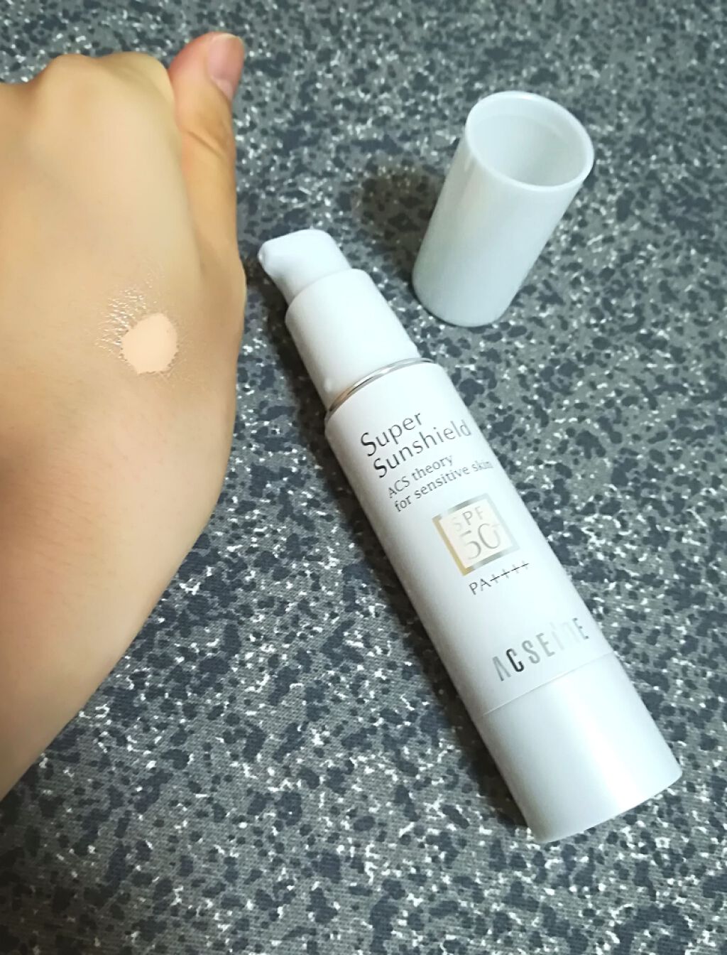 スーパーサンシールド  EX＜R＞/ACSEINE/日焼け止めクリームを使ったクチコミ（1枚目）