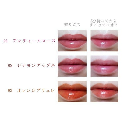 ジューシーリップティント/キャンメイク/口紅を使ったクチコミ(4枚目)