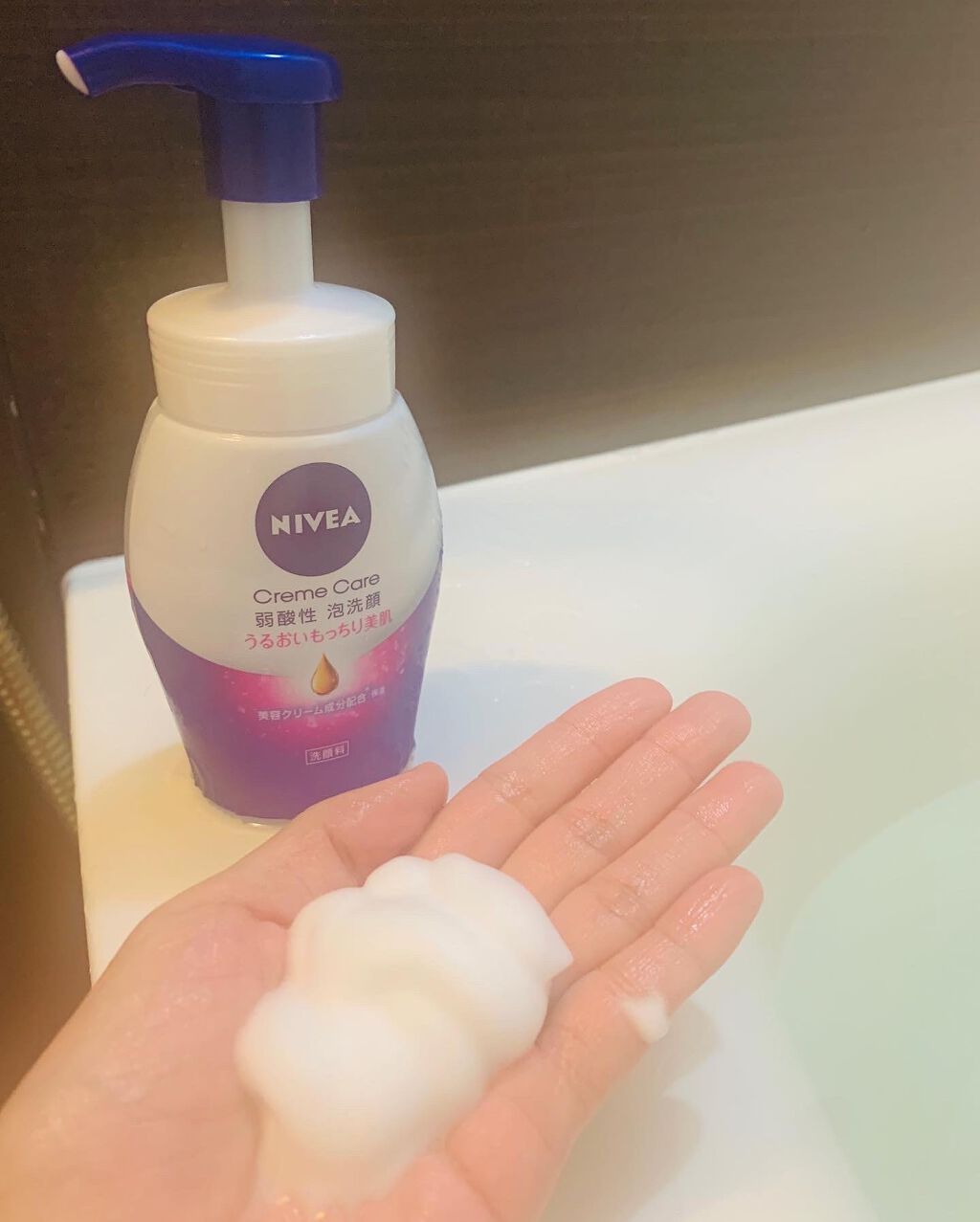 ニベア クリアビューティー弱酸性泡洗顔 もっちり美肌/ニベア/泡洗顔を使ったクチコミ(1枚目)