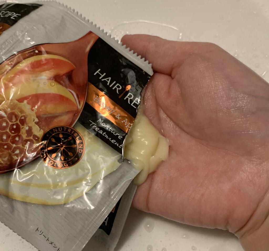 ハニーアプリコット エンリッチ モイスチャー レシピ /HAIR RECIPE/市販シャンプーを使ったクチコミ（2枚目）