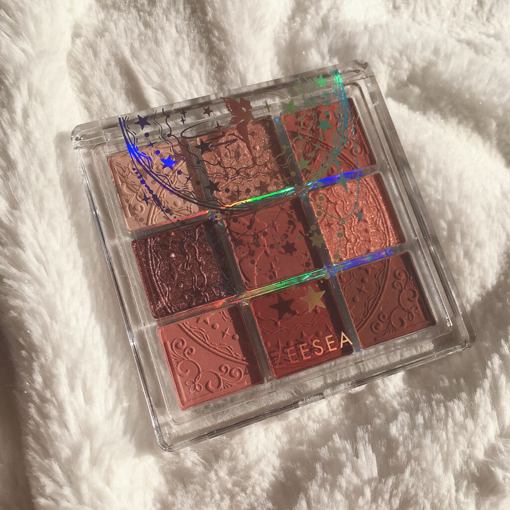 クォーツ 9色アイシャドウパレット(ドリームランドアイシャドウ) J11 キャラメルクリ/ZEESEA/アイシャドウパレットを使ったクチコミ（2枚目）