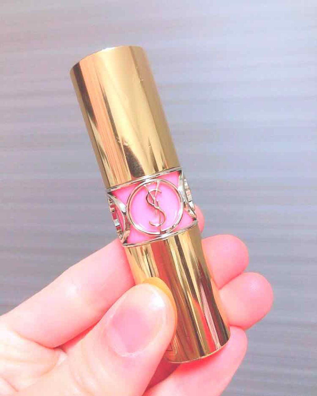 ルージュ ヴォリュプテ シャイン/YVES SAINT LAURENT BEAUTE/口紅を使ったクチコミ（2枚目）