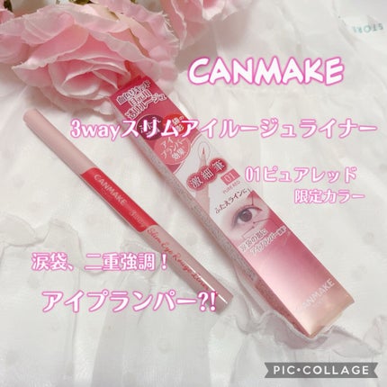 3wayスリムシェードライナー/キャンメイク/リキッドアイライナーを使ったクチコミ(1枚目)
