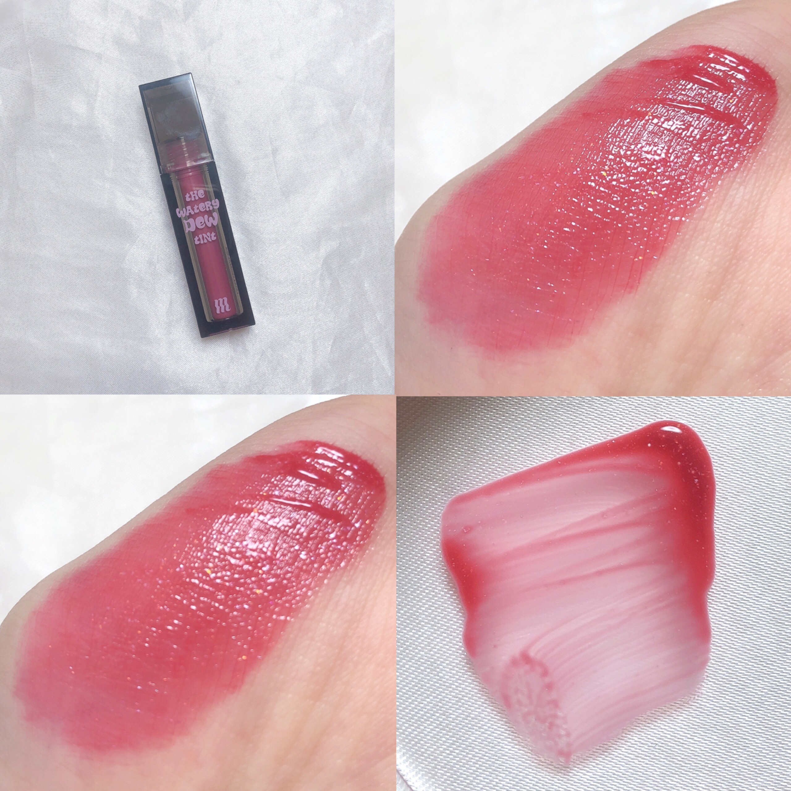 ザ ウォータリーデューティント WD17 ピンクアンビション/MERZY/リップティントを使ったクチコミ（2枚目）