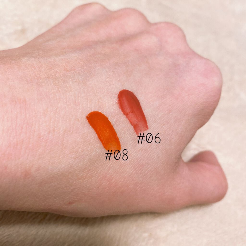 ジューシーラスティングティント/rom&nd/リップティントを使ったクチコミ(2枚目)