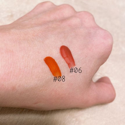 ジューシーラスティングティント/rom&nd/リップティントを使ったクチコミ(2枚目)