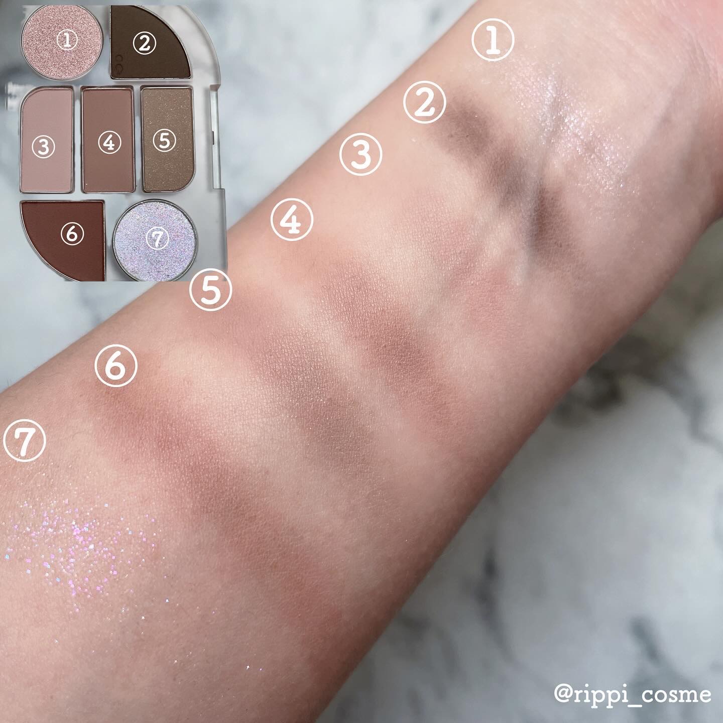 シンプレイン アイパレット/Sim;plain/アイシャドウパレットを使ったクチコミ（3枚目）