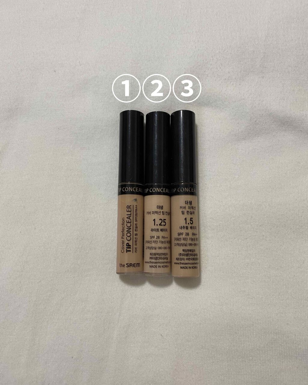 カバーパーフェクション チップコンシーラー/the SAEM/リキッドコンシーラーを使ったクチコミ(1枚目)