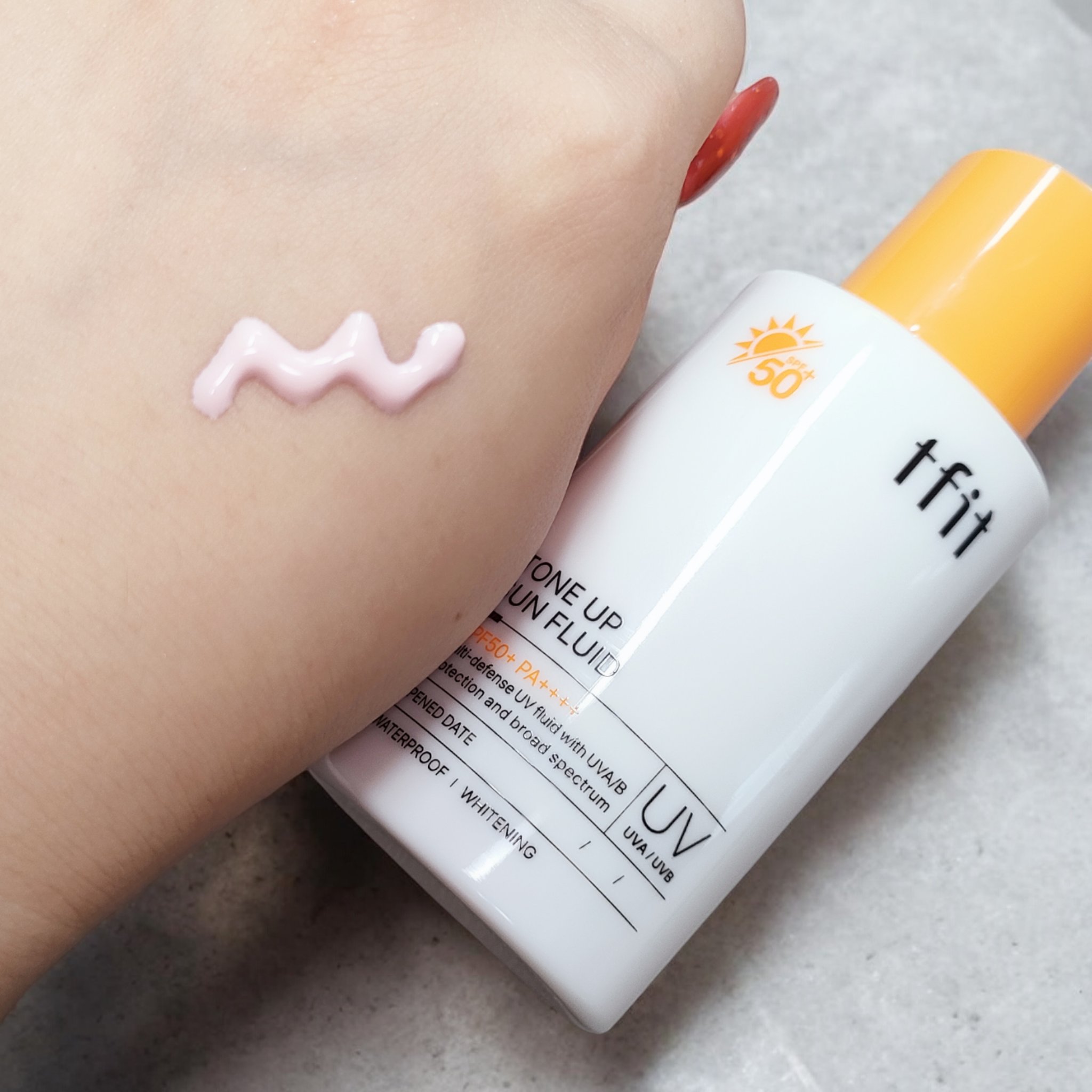 トーンアップサンフルイド/TFIT/日焼け止め・UVケアを使ったクチコミ（2枚目）