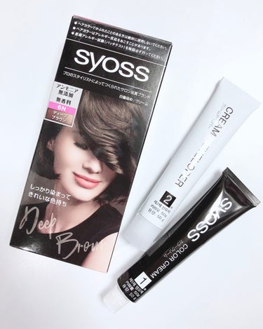 サイオス ヘアカラー クリームのクチコミ「syoss 𓆸
hair color 𓆸

プロのスタイリストが開発・テストした
サロン品質の.....」（1枚目）