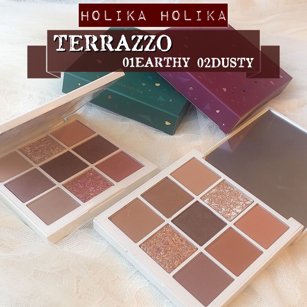 TERRAZZO Shadow palette 01/HOLIKA HOLIKA/アイシャドウパレットを使ったクチコミ（1枚目）