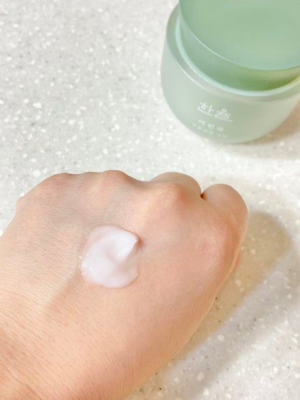 ピュアアルテミシア カーミングウォータークリーム/HANYUL(ハンユル)/フェイスクリームを使ったクチコミ(5枚目)