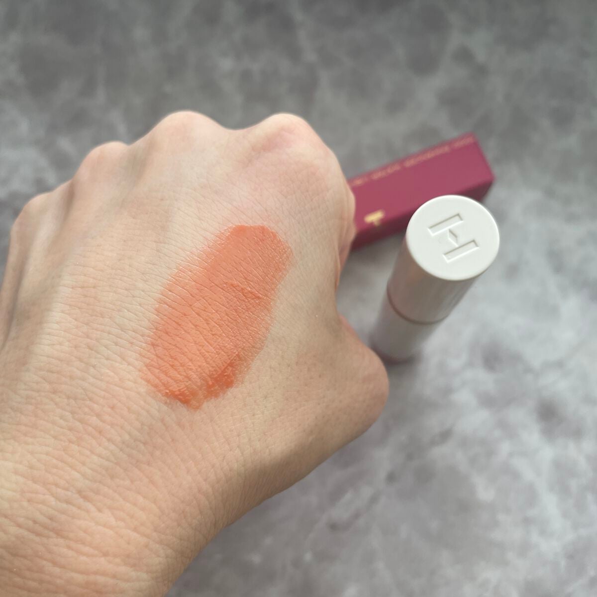 ムードインハンサーウォーターリキッドグロウ/hince/口紅を使ったクチコミ(3枚目)