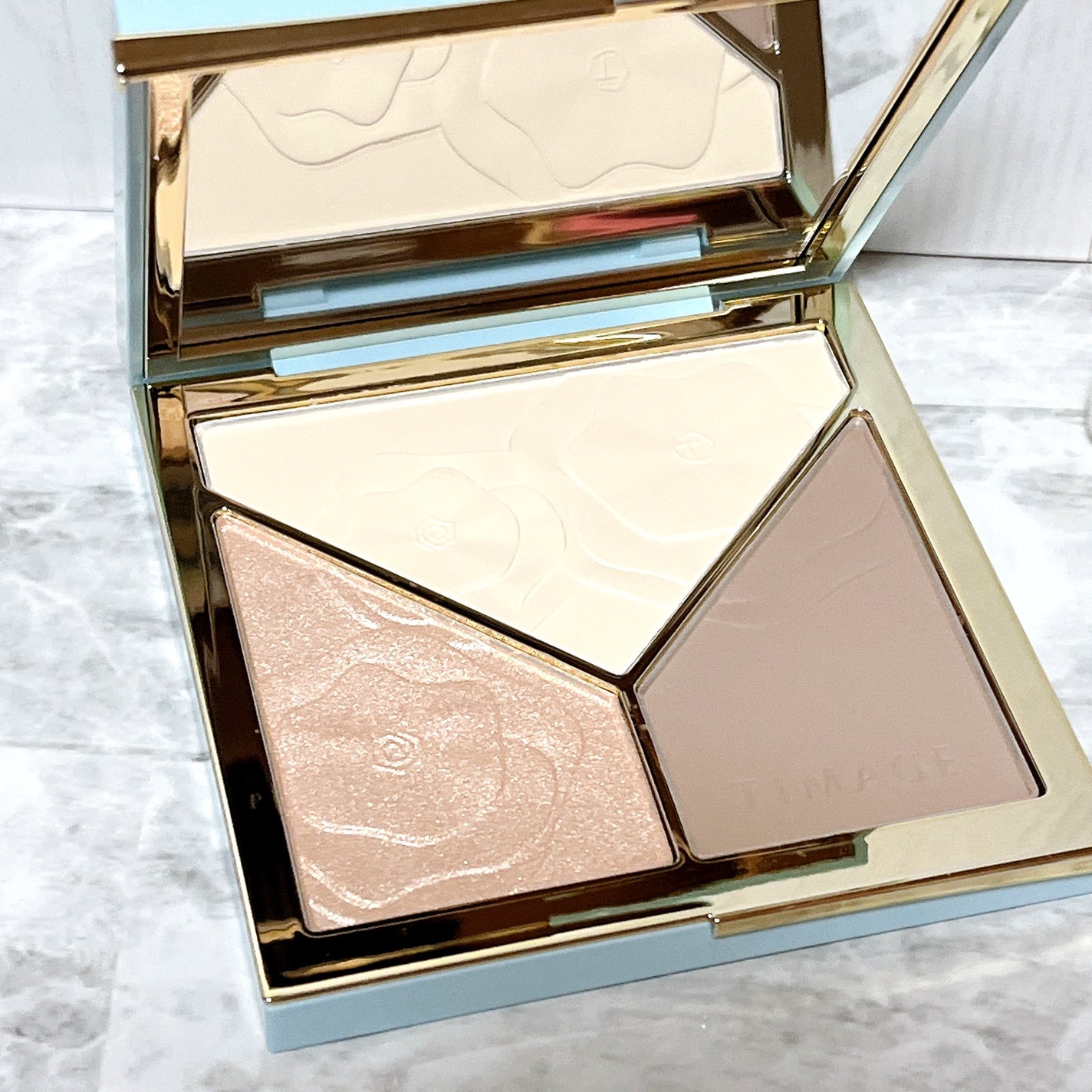 ハイライトシェーディングパレット/TIMAGE/パウダーハイライトを使ったクチコミ(3枚目)