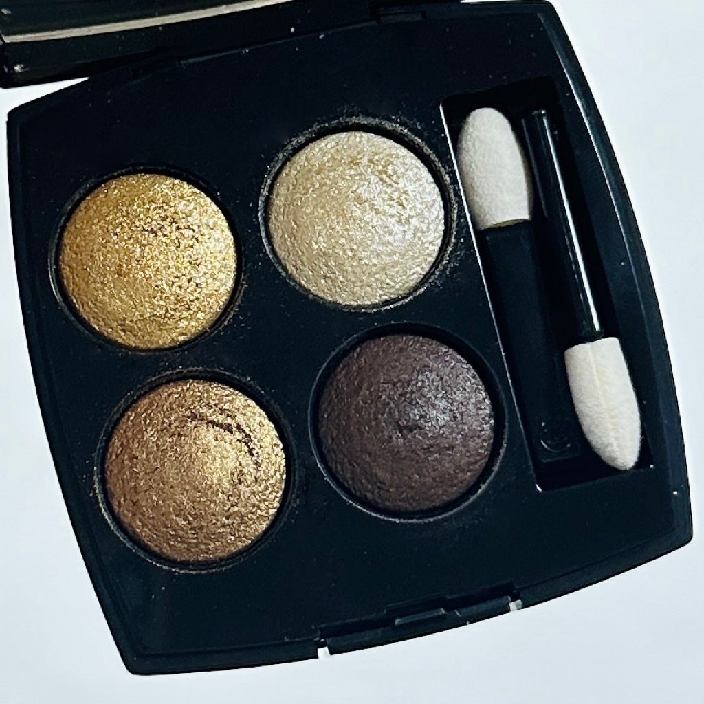 CHANEL アイシャドウパレット 4色 ゴールド系 レ キャトル オンブル|CHANELの口コミ - \上品に大人っぽく