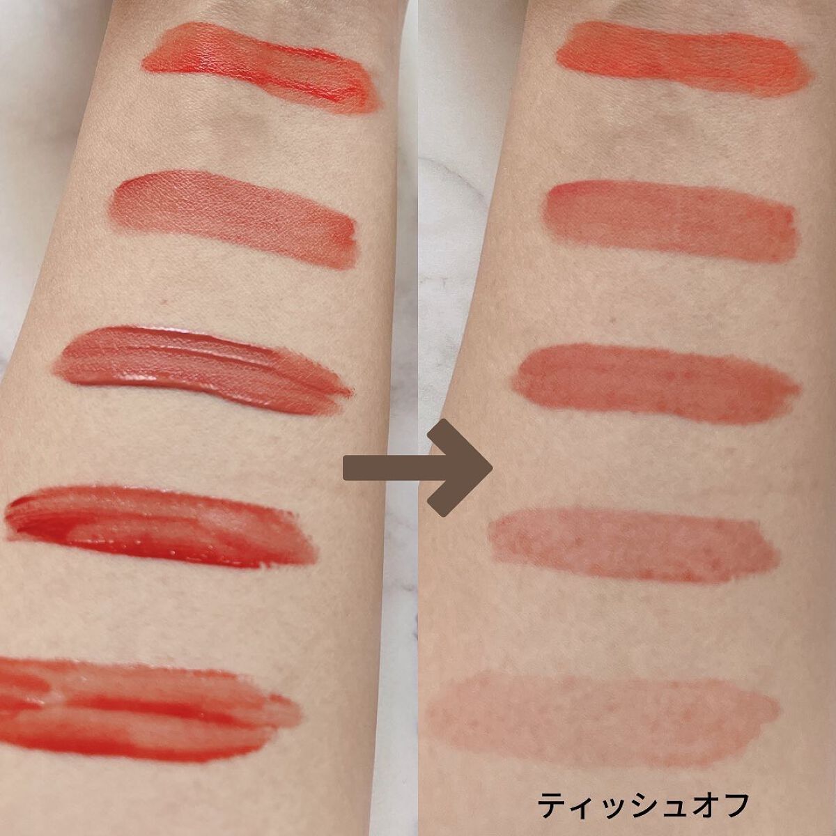 ザ ファースト  ベルベット ティント シーズン３/MERZY/リップティントを使ったクチコミ（3枚目）