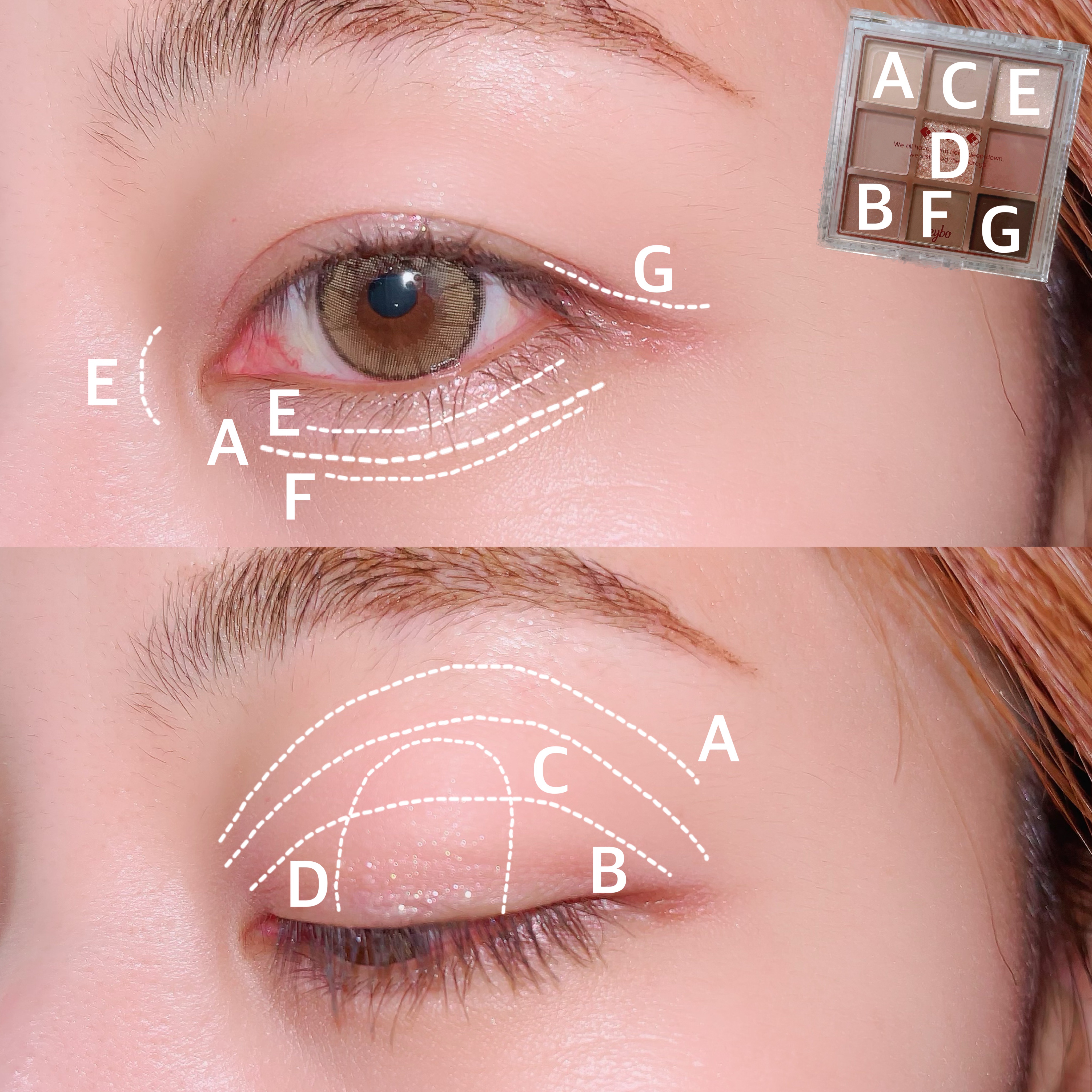 KEYBO FALL IN LOVE SHADOW PALETTE/keybo/アイシャドウパレットを使ったクチコミ（2枚目）